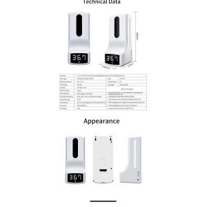 Intelligent Sensor Touchless Sanitizer Soap Dispenser Machine with Temperature