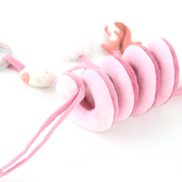 Bright Color CE / BSCI Spiral Pram Stuffed Animal Toy For Baby