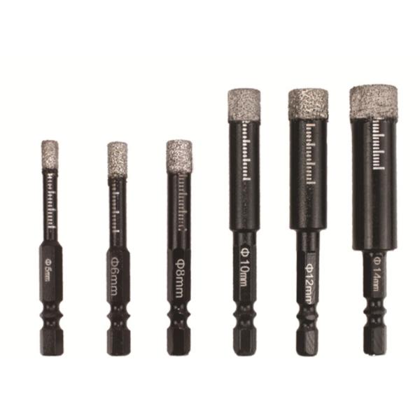 5-16mm Brazed Diamond Hole Cutter For Glass Ceramic Tiles Marble And Granite