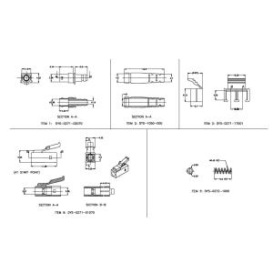 125 OM3 Multimode Mini LC High Panel Densities Optical Fiber Connectors