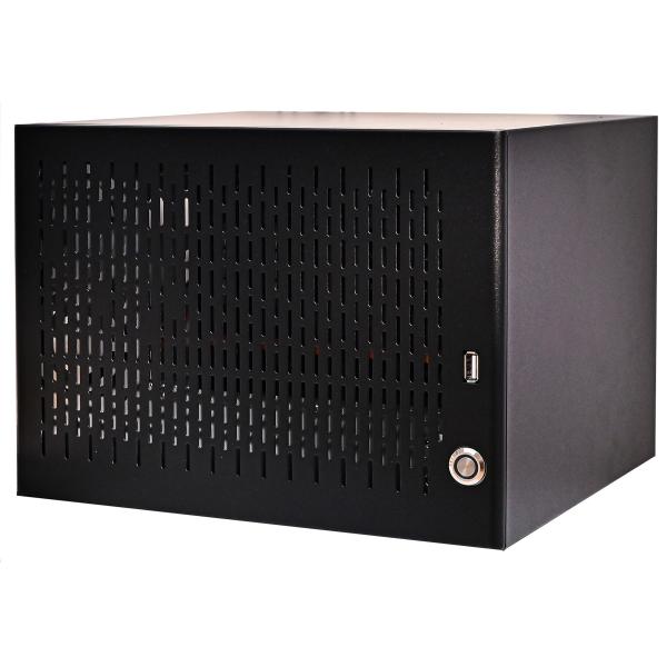 Quality 6 Bay Household NAS Storage Server Chassis with Black Aluminum Alloy Panel Enclosure wholesale