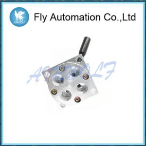 Closed Center Type Air Hand Valve 1/8 Stainless Steel With 4 Port 3 Position