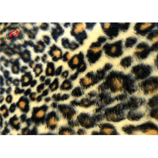 Quality Warp - Knitted Animal Printed Minky Plush Velboa Fabric 100% Polyester wholesale