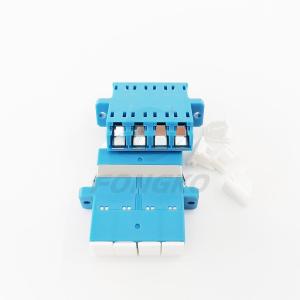 1550nm Singlemode Blue Fiber Optic UPC LC Connector Adapter