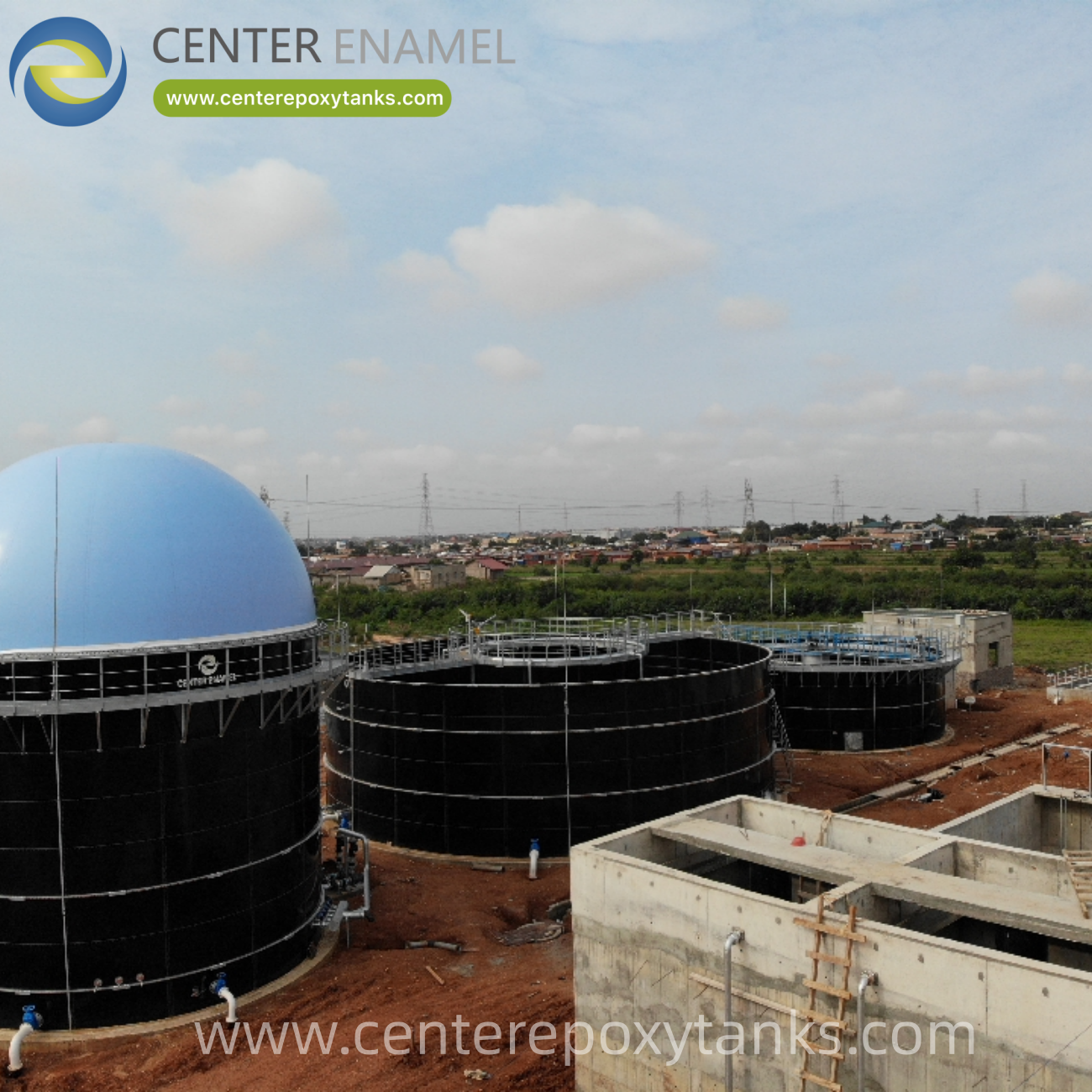 Cheap Double Membrane Biogas Holder for Breweries and Food Processing: Stores the Valuable Biogas Generated from Treating Organic-Rich Effluent for sale
