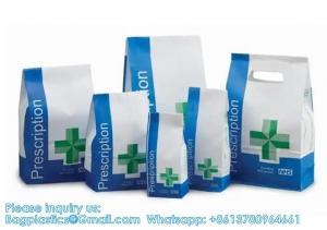 Cheap Pharmacy Bag, Prescription Bag 8 x 5 x 17”Pharmacy Paper Bag  Medicine Container, Medication Pack for sale