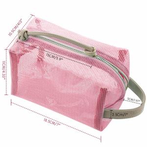 Family Personalised Toiletry Bag Washable 2 Layers Soft Mesh Fashionable Space