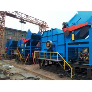 Vertical Scrap Metal Steel Shredder Machine / Rubber Crusher Machine Low Energy