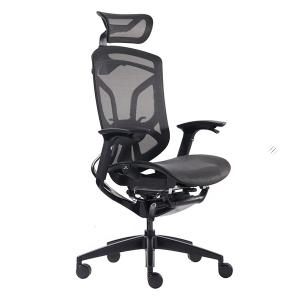 Black Powder Ergonomic Butterfly Swivel Office Chair Breathable Mesh Automatic