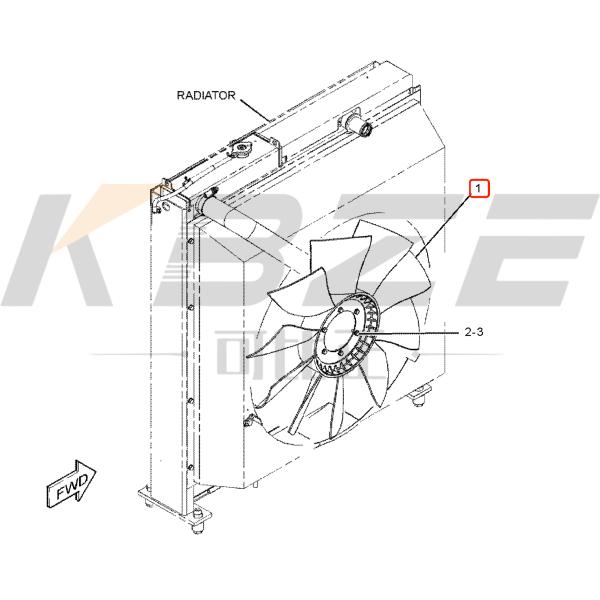 CATERPILLAR 3066 C6.4 FAN BLADE 245-9343 2459343 10B 6H FOR 320D 321D 323D EXCAVATOR