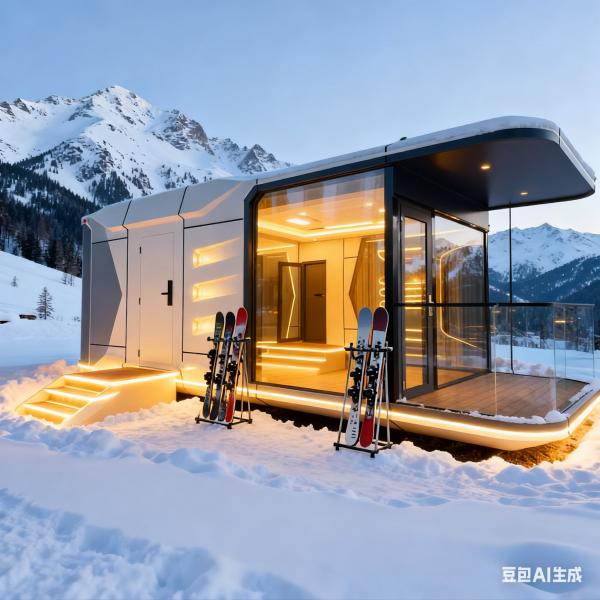 Quality Space Capsule House with 7 Tons Net Weight 12 KW Power Consumption and SPC Environmentally Friendly Wood Flooring wholesale