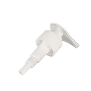 White Matte Screw Lotion Pump Plastic Ribbed Flat Head Lotion Dispenser Pump