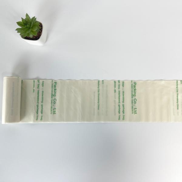 Biodegradable T Shirt Bag On Roll Made Of PBAT Material For Eco Friendly Packaging