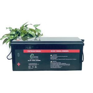 Cheap 24V LiFePo4 Battery 3000 Cycles Long Cycle Life 2560wh 100ah Rechargeable Lithium Ion Batteries for sale