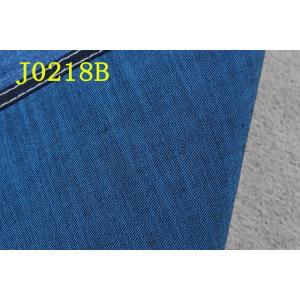 9OZ Denim Fabric With Tencel Cotton Polyester Spandex Blue Backside Desizing 3/1