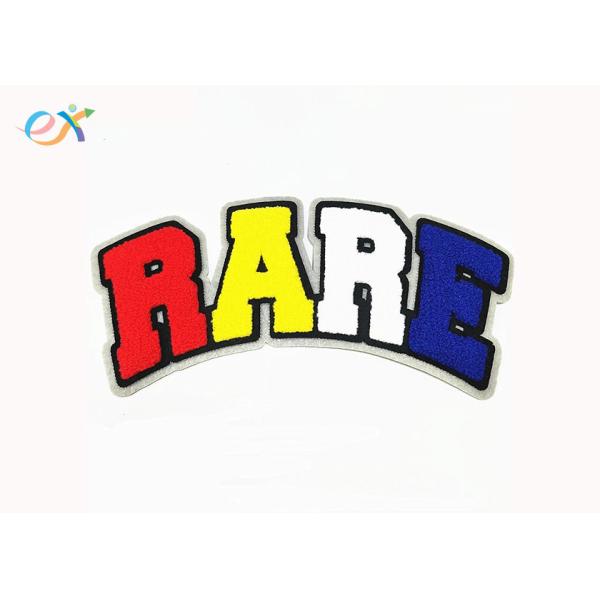 Double Layer Towel Embroidery Laser Cut Chenille Custom Letter Patches