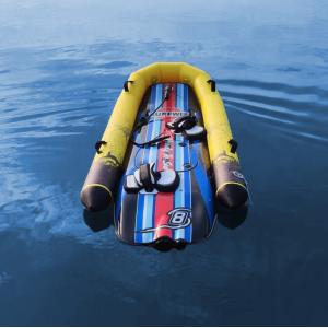 Unisex Black/red/green BluePenguin Surfboard with Power Belt and Two-Stroke