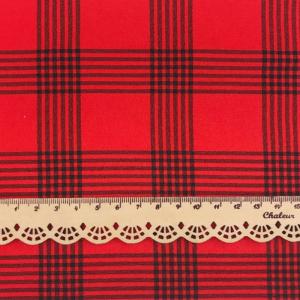 Woven 200gsm 40s Red Check And Stripe Fabrics Polyester Gingham Fabric