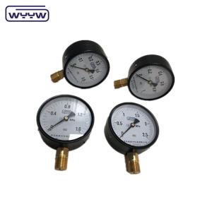 China water pipe pressure gauge factory 100mm 4 inch M20X1.5 black steel cheap price manometer 20 psi on sale
