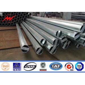 Hot Dip Galvanized Or Painting Electrical Power Pole For Transmission And