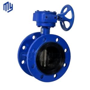 Pneumatic 10 Inch Butterfly Valve with Worm Gear and Pin Type Temperature