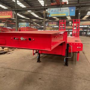 60ton Extendable Lowbed Trailer 3 /4/5 Axles Heavy Duty Hydraulic Lowboy Semi