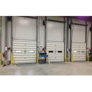 China Steel Overhead Insulated Sectional Door With Powder Coated Stainless Steel Hardware on sale