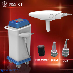 China Latest professional Q switched Nd yg laser skin whitening tattoo removal machine on sale