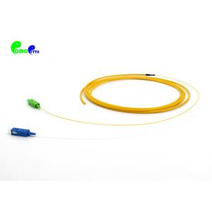 2F Single Mode Fiber Optic Pigtail SC APC + SC UPC with unit-tube 3.0mm round