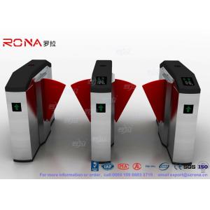 Facial Reader Access Control Flap Barrier Gate Stainless Steel For Entrance