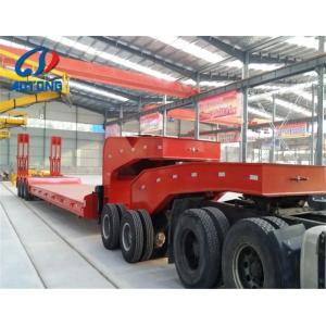Truck Trailer with 60T Max Payload Low Bed Trailers Lowboy Low Flatbed Loader