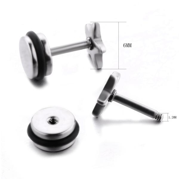 Custom made special earrings body jewelry shiny star stud earrings