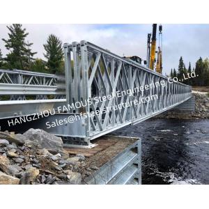 China Portable Prefabricated Galvanized Steel Bridge , Long-Term Long Span Bridge Corrosion Protection on sale