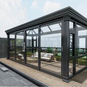 China Triple Glass Sunshine Room Lightweight Aluminum Profile Sunroom With Silicone Adhesive Sealant on sale