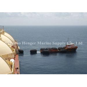 Customized Size Marine Rubber Fender Corrosion Resistant With Chain Net