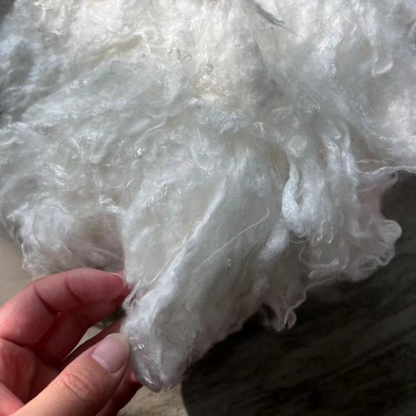 Quality 100% Viscose Cellulose Fiber Staple White Color Highly Absorbent wholesale