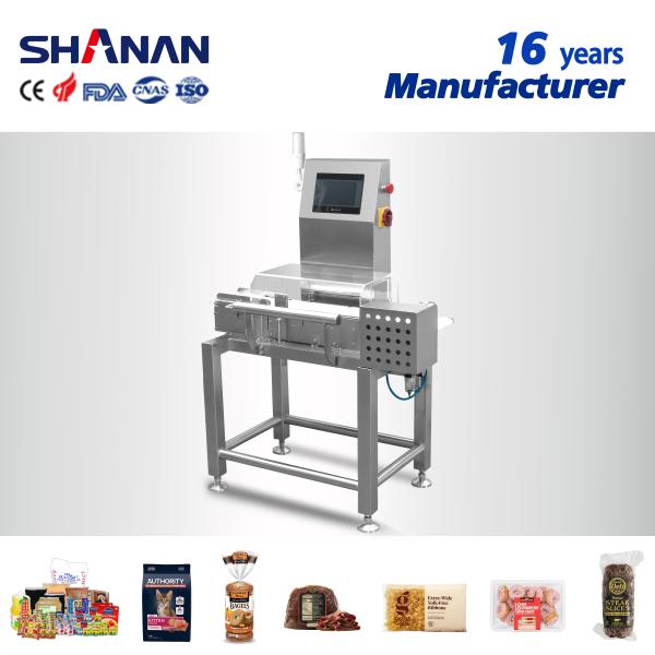Customized Industrial Packaging Line Weight Checking Drop-Down Conveyor Reject