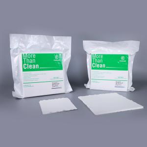 China 6x6 Inch 180g Cleanroom Microfiber Wipes Class 10-100 Industrial Cleaning Cloth on sale