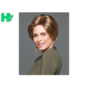 Layer Glueless Heat Friendly Wigs Black Mixed Blonde Machine Made