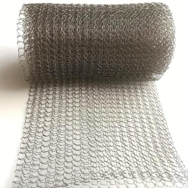 Copper Knitted Metal Wire Mesh Rectangular Shape For Liquid Filtration In