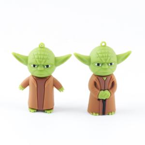 PVC Customized Shaped By Master Yoda Star Wars Usb Flash Drive Usb 2.0 And 3.0