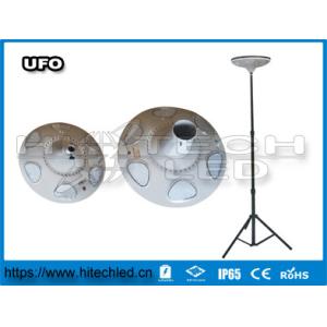 Hitechled 30w UFO Solar Garden Light, All-in-one Solar Area Light, Round UFO