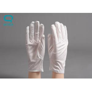 Clean Room Anit Static Polyester Microfiber White ESD Cleanroom Gloves 10'' Size