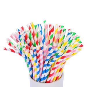 Convenient Lightweight Bendable Paper Straws 1.2g Per Pcs For Festival