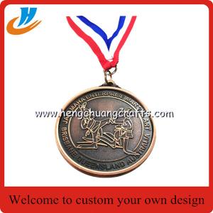 Custom dinghy medals for activity,dinghy boats medals with polished old nickel