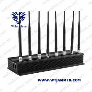 Desktop Omni-Directional Antennas Adjustable Powerful Mobile Phone Signal Jammer