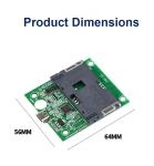 C3-DMP-00 Contact CPU Card Reader Module ISO7816 Protocol PCSC Standard IC Card
