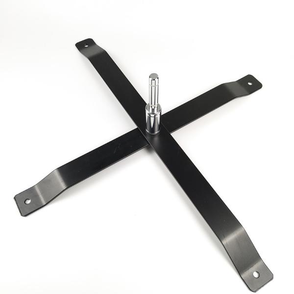 Quality Space Saving Steel Coated Flag Cross Base With Spindle wholesale