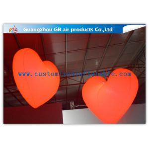 Loving Heart Shape Inflatable Lighting Decoration With 16 Colors LED Light For