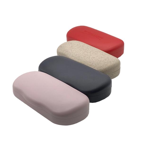 Quality 63g Custom Glasses Cases Clamshell Hard Blue Plastic Printed wholesale